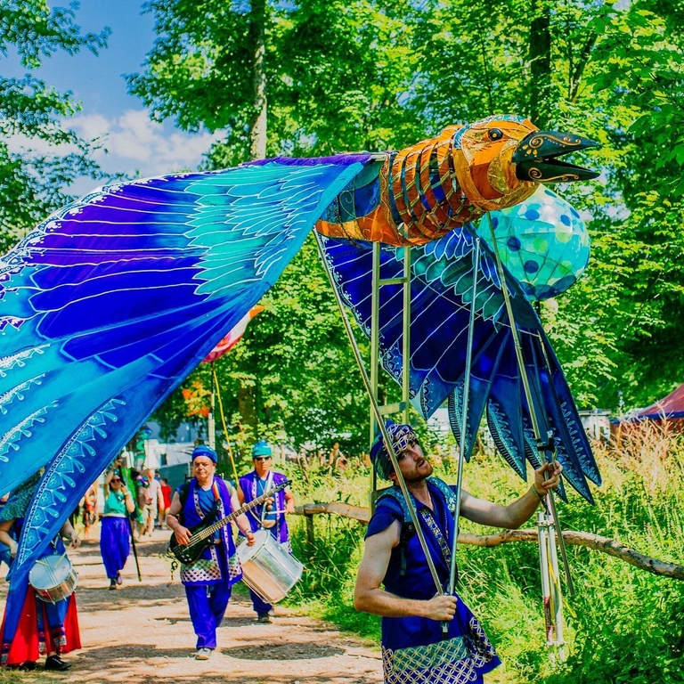 Bird installation at Kendal Calling festival