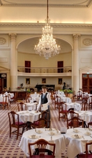 The Pump Room Restaurant in Bath being prepared for opening