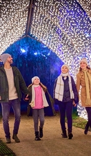 Christmas Cathedral at Leeds Castle. Image by Richard Haughton for Sony Music