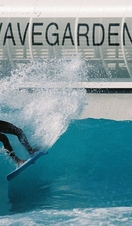 Surfing at the Wave Garden