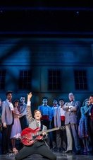 The cast of Back To The Future The Musical on stage in London