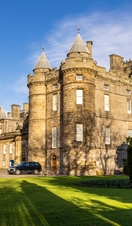 The Palace of Holyroodhouse, a royal residence in Edinburgh, Scotland