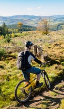 Biking the cycle paths of Glentress Forest