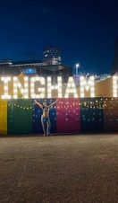 Nighttime light display, Birmingham Pride