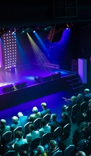 An audience watching the Iris Awards presentation in Cardiff
