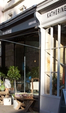 Rows of shops on Walcot Street in Bath
