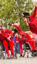 Street performers at Norfolk & Norwich Festival
