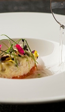 Crab from the West Coast, with tomatoes from the north of the county and wild garlic - credit Phil Rigby Photography.jpg