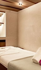 A treatment room at Akasha Spa, part of the Hotel Café Royal in London