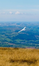 Black Mountains Gliding Club. Brecon Beacons National Park, South Wales, UK
