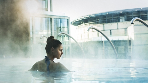 Rooftop infinity pool at One Spa