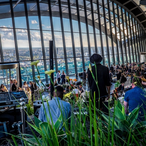 Interior view of the Sky Garden