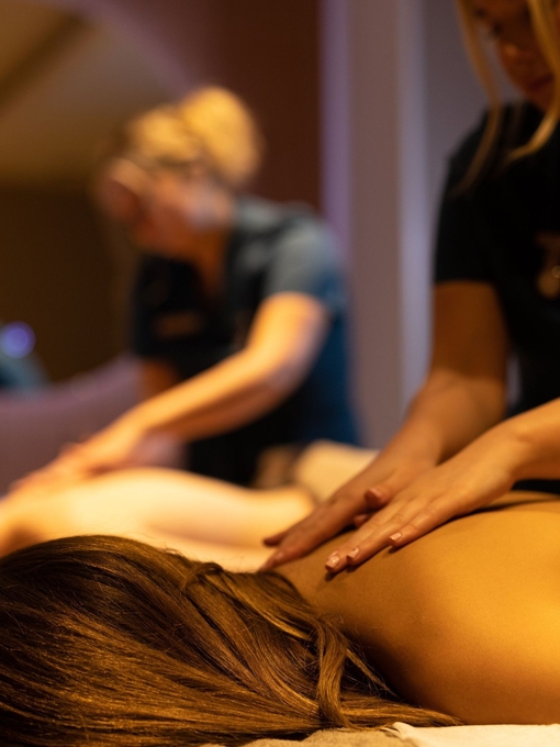 A woman receiving a massage at RE:TREAT in the Lowry Hotel in Greater Manchester