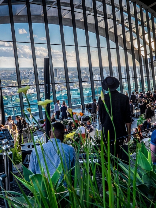 Interior view of the Sky Garden