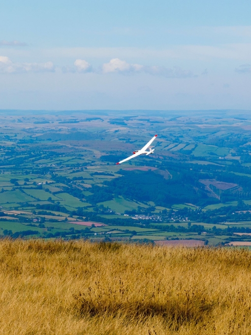Black Mountains Gliding Club. Brecon Beacons National Park, South Wales, UK