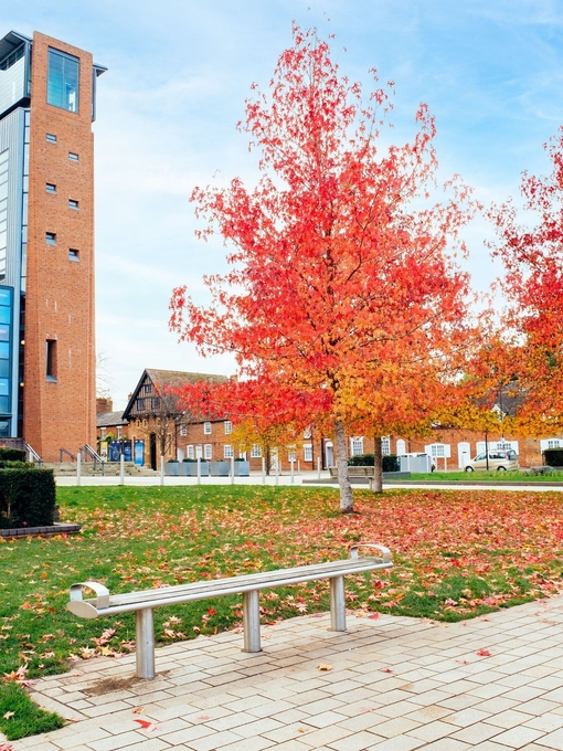 Außenansicht des Royal Shakespeare Theatre in Stratford-upon-Avon