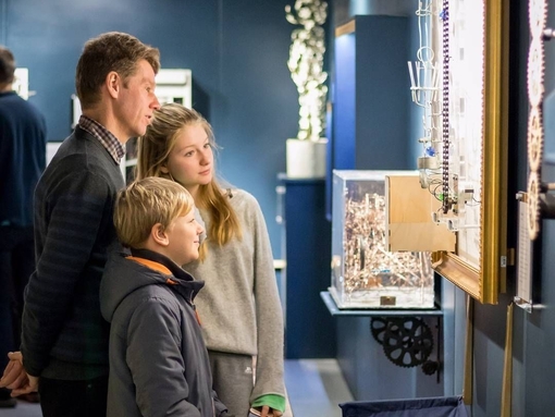 A family visiting the MAD Museum, Stratford-upon-Avon
