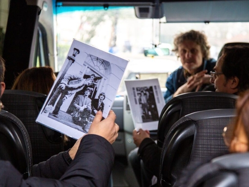 People on the London Rock Tour coach