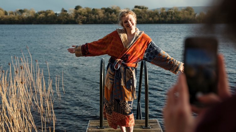 Friends enjoying the Elements Spa Trail @ Finn Lough