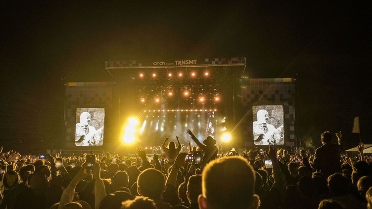 Crowd in front of the stage at TRNSMT festival
