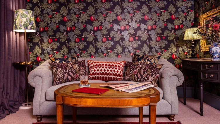 Ein Teil eines Hotelzimmers im Portobello Hotel in London